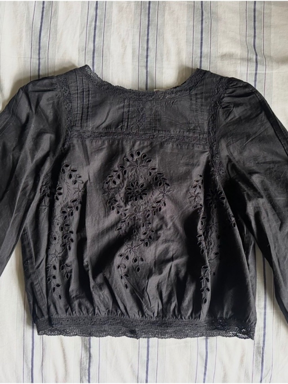 Sezane Enea Blouse Black - Size 34 (US 2) - Picture 2 of 3